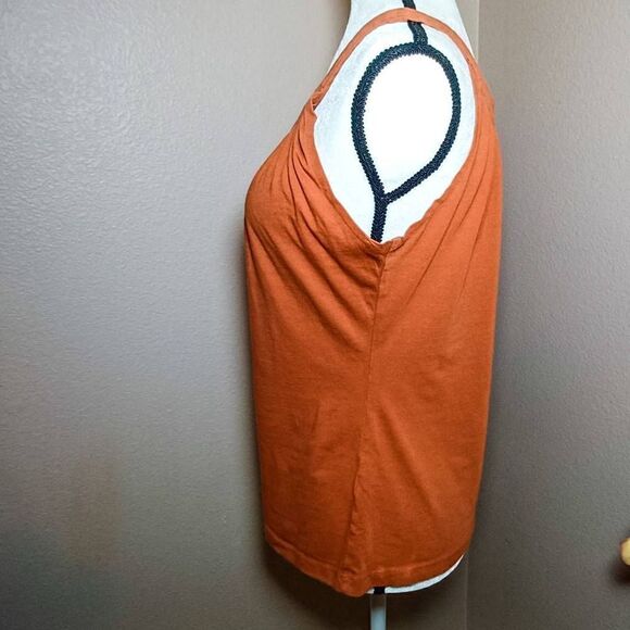 Catherine Stewart orange tank top Sz M - Picture 2 of 7